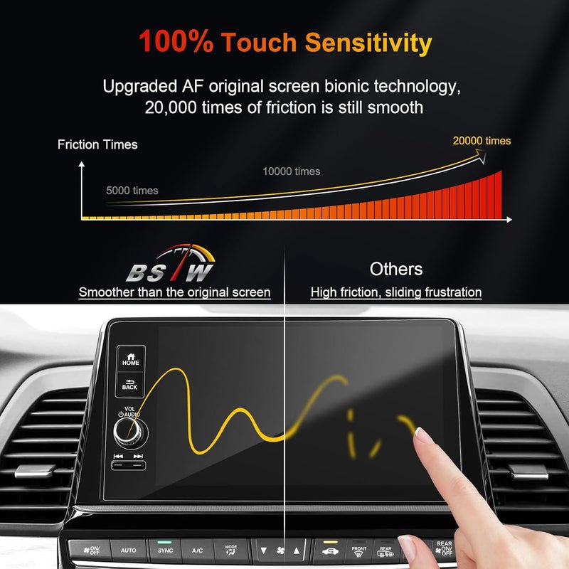 BSTW for 2025 Honda Odyssey Screen Protector for 2025 Odyssey EX-L/Sport-L/Touring/Elite 9-Inch Color Touchscreen Display for Honda Odyssey Accessories Tempered Glass Protective Film - Image 5